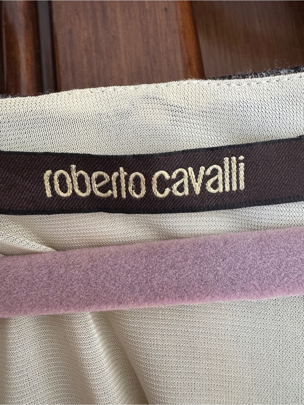 Roberto Cavalli Beige and Black Zebra-Print Long Sleeve Bodycon Dress - Picture 7 of 7